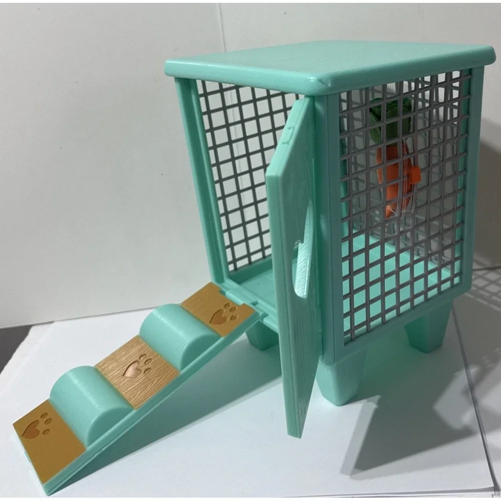 2016‎ American Girl  Rabbit HUTCH With Carrot Water Bottle Wellie Wishers DNG51